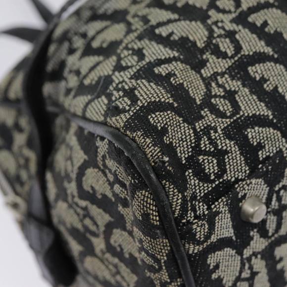 Christian Dior Trotter Canvas Shoulder Bag Black Silver Auth yk14793 - Picture 10 of 16